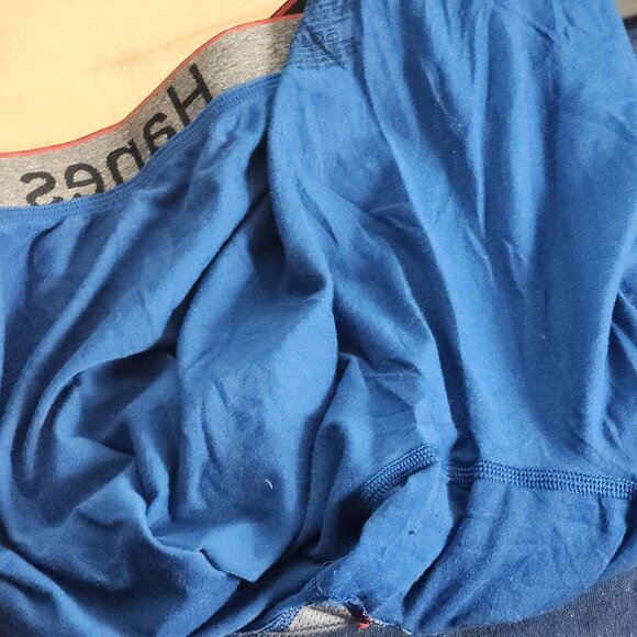 Hanes Blue Black Red Recycled Poly Tencel Span Comfort Flex Fit Boxer Brief Sz L - Picture 13 of 16